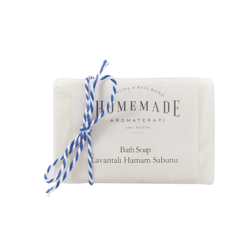 Lavantalı Hamam Sabunu - 100 gr - Homemade Aromaterapi Lavantalı Hamam Sabunu - 100 gr